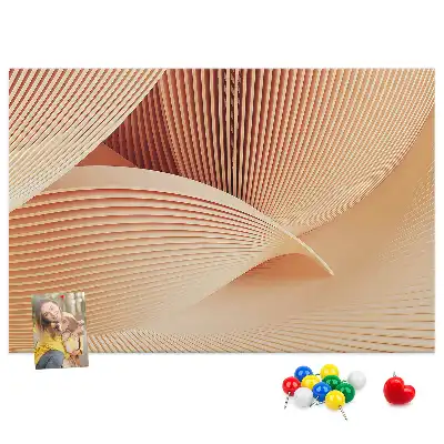 Kurk prikbord Golven abstractie patroon