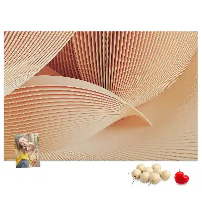 Kurk prikbord Golven abstractie patroon