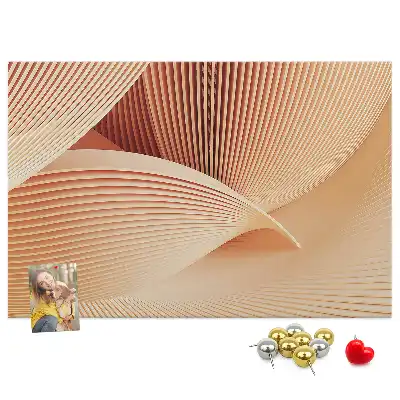 Kurk prikbord Golven abstractie patroon