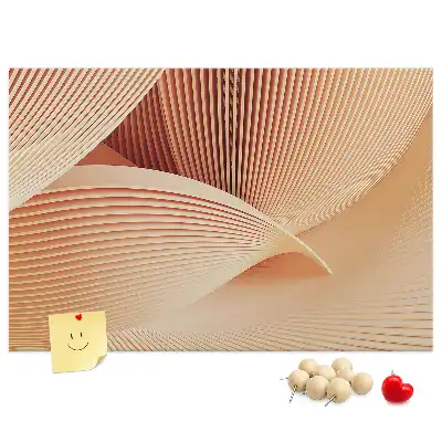 Kurk prikbord Golven abstractie patroon