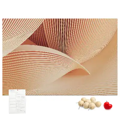 Kurk prikbord Golven abstractie patroon