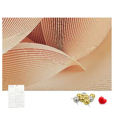 Kurk prikbord Golven abstractie patroon