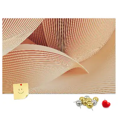Kurk prikbord Golven abstractie patroon