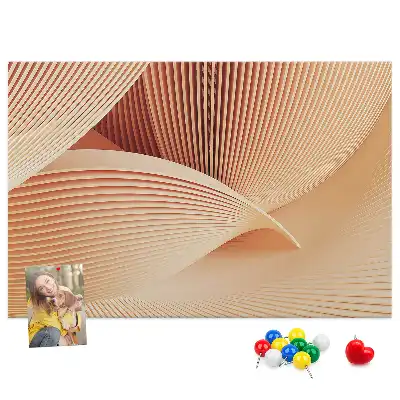 Kurk prikbord Golven abstractie patroon