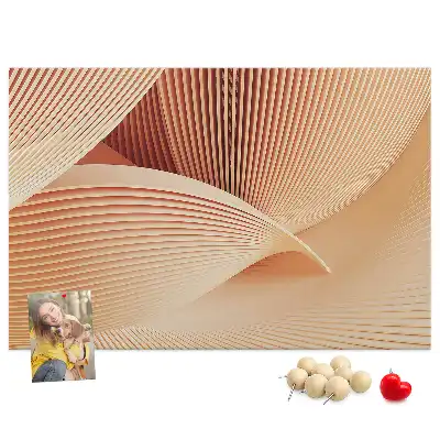 Kurk prikbord Golven abstractie patroon