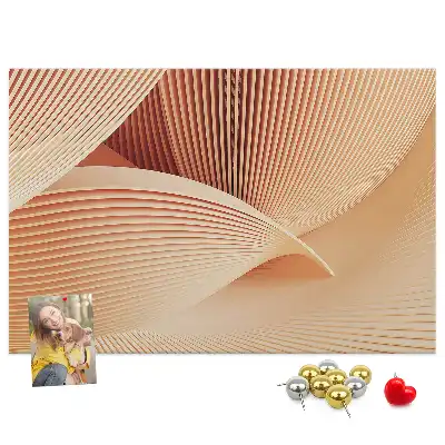 Kurk prikbord Golven abstractie patroon