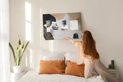 Kurk prikbord Kleurrijke schilderaccenten