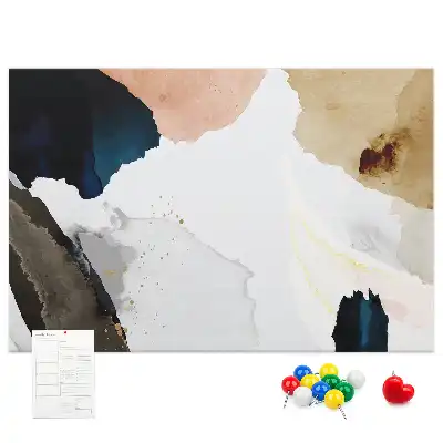 Kurk prikbord Kleurrijke schilderaccenten
