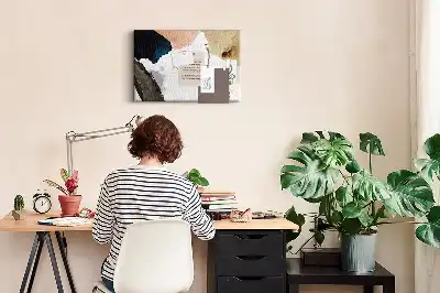 Kurk prikbord Kleurrijke schilderaccenten