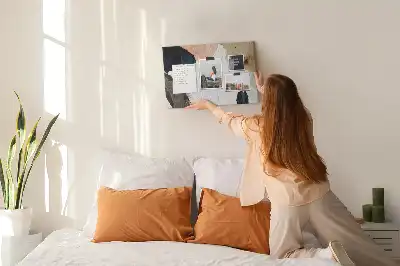 Kurk prikbord Kleurrijke schilderaccenten