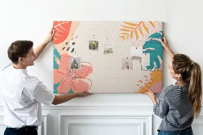 Memobord van kurk Tropische vakantie