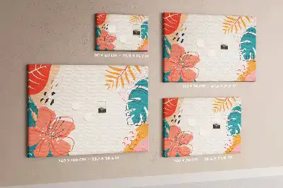 Memobord van kurk Tropische vakantie