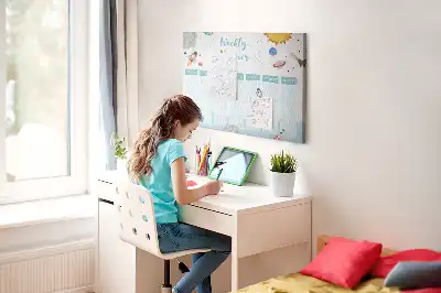 Kurk prikbord Zevendaags takenschema