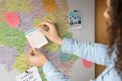 Memobord van kurk Cartografie van het land Polen
