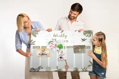 Memobord van kurk Safari weekplanner