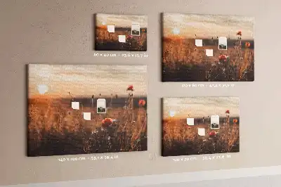 Kurk prikbord Veld zonsopgang