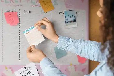 Kurk prikbord Weekplanner voor kinderen
