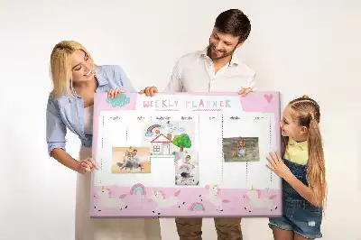 Kurk prikbord Weekplanner voor kinderen