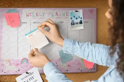 Kurk prikbord Weekplanner voor kinderen