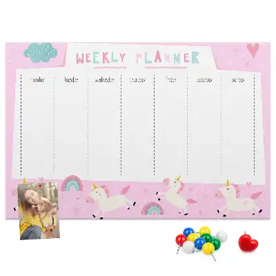 Kurk prikbord Weekplanner voor kinderen