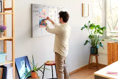 Memobord van kurk Wekelijkse wandkalender