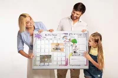 Kurk prikbord Schema voor de hele maand
