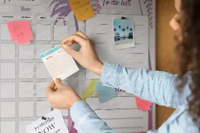 Kurk prikbord Schema voor de hele maand