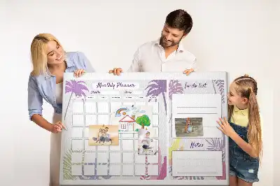 Kurk prikbord Schema voor de hele maand