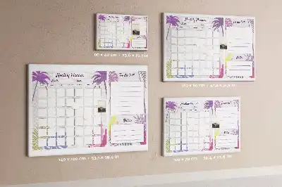 Kurk prikbord Schema voor de hele maand