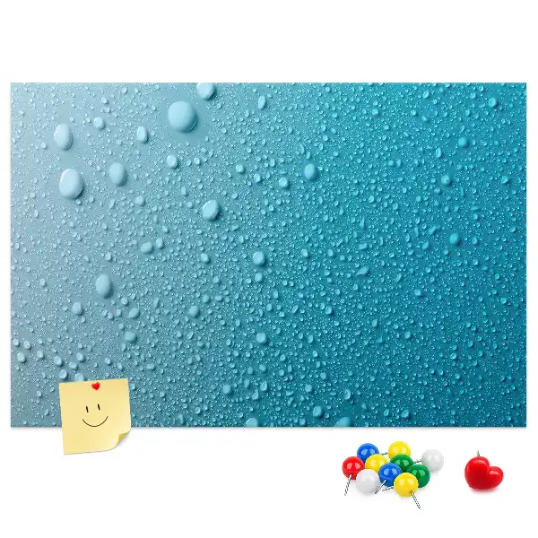 Kurk prikbord Waterdruppels