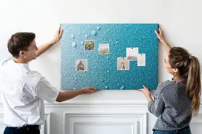 Kurk prikbord Waterdruppels