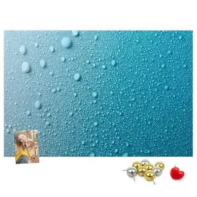 Kurk prikbord Waterdruppels