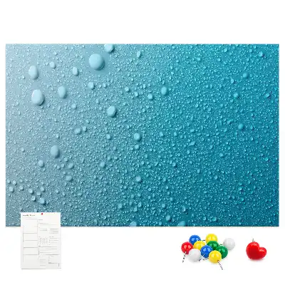 Kurk prikbord Waterdruppels