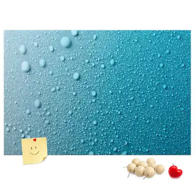 Kurk prikbord Waterdruppels