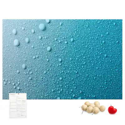 Kurk prikbord Waterdruppels