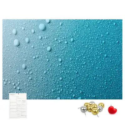 Kurk prikbord Waterdruppels