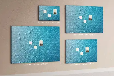Kurk prikbord Waterdruppels