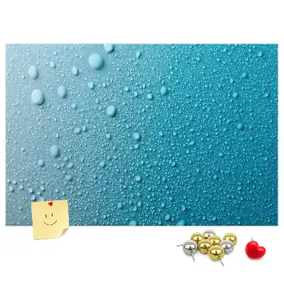 Kurk prikbord Waterdruppels