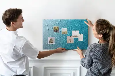 Kurk prikbord Waterdruppels
