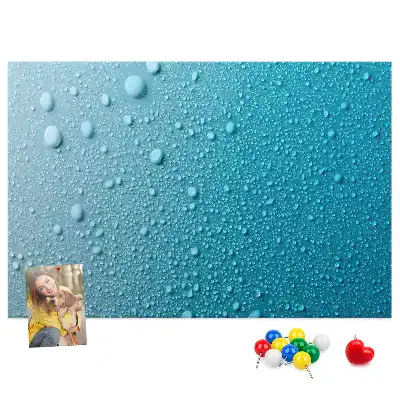 Kurk prikbord Waterdruppels