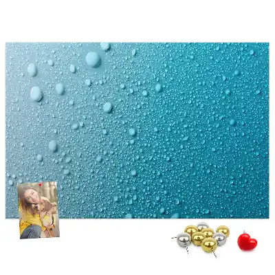Kurk prikbord Waterdruppels