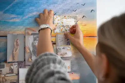 Memobord van kurk Meer steiger