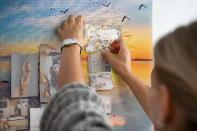 Memobord van kurk Meer steiger