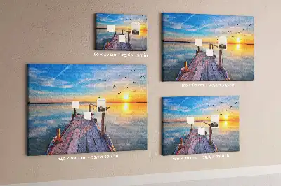 Memobord van kurk Meer steiger