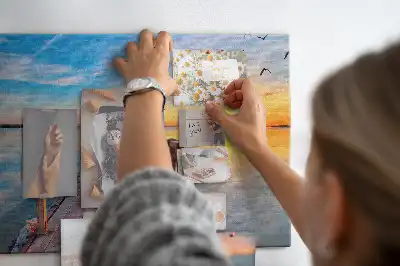 Memobord van kurk Meer steiger