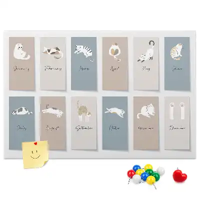 Kurken memobord kattenkalender