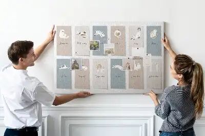 Memobord van kurk Kattenkalender