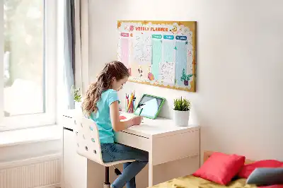 Kurk prikbord Schoolrooster