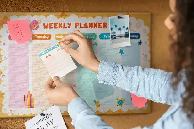 Kurk prikbord Schoolrooster