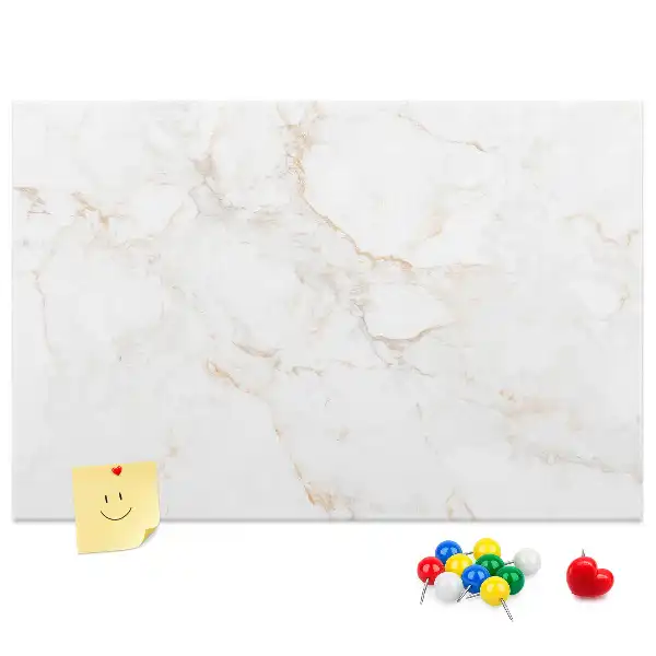 Memobord van kurk Luxe lichte steen